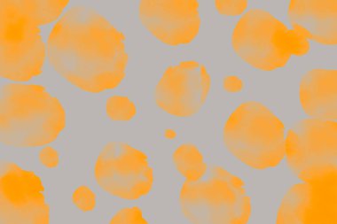 Gri soyut arkaplan ve turuncu suluboya. Görüntü