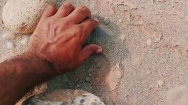 Eşsiz Doğal Taş Şablonlarını Kapat Renk ve Jeolojik Detaylar