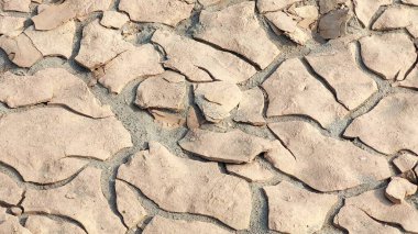 Kuru Çatlak Nehir yatağı Buharlaşma ve İklim Değişikliğinin Etkilerini Gösteriyor