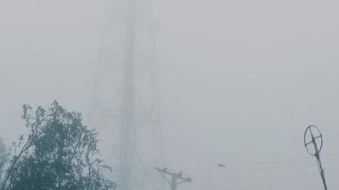 Şiddetli Kış Sisi Pencap Köyü Manzarasını Gizeme Döndürüyor