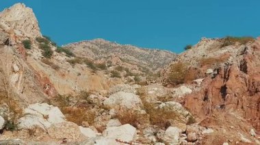 Himalaya Tuz Manzarası Pakistan 'da Engebeli Tuz Sahası