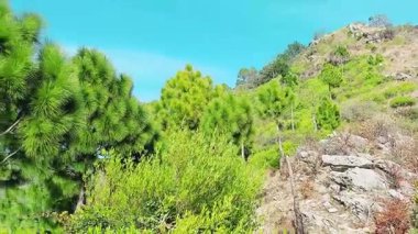 Lush Margalla Hills İslamabad Dağlarının Panoramik Manzarası
