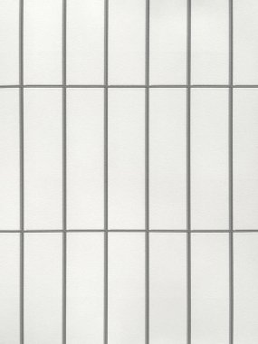 Siyah harçlı beyaz metro fayanslarını kapatın. Beyaz mozaik metro fayansları. Kusursuz arkaplan dokusu.