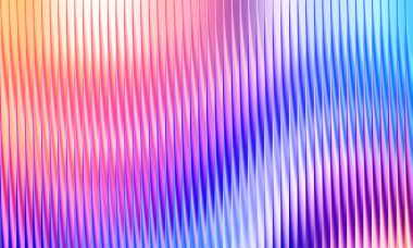 Pembe, mor ve mavi renklerin pürüzsüz bir gradyanı ile soyut tırtıklı yüzey.