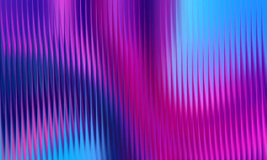 Pembe ve mavinin pürüzsüz bir gradyanı olan soyut dikey pileler..