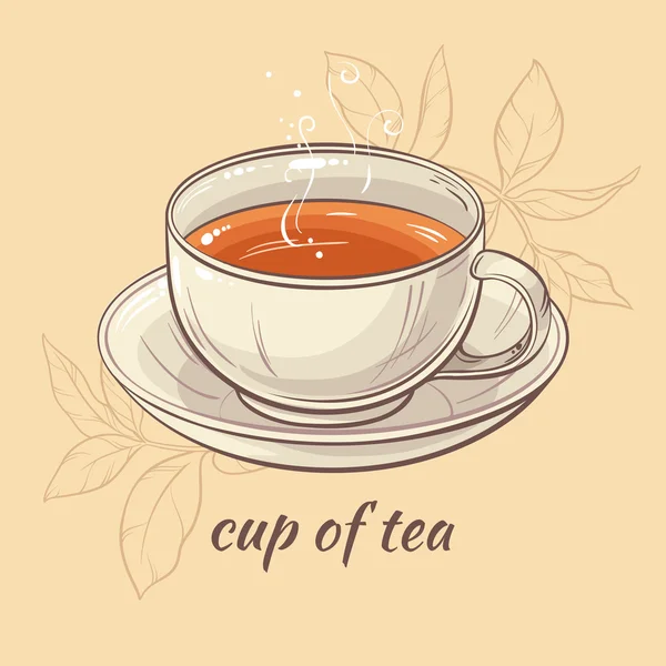 Чашка чая — стоковый вектор