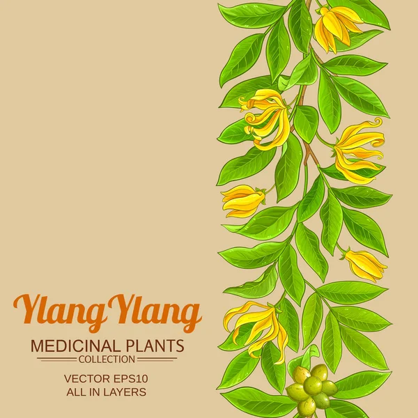 Ylang ylang vektor minta szín háttér — Stock Vector