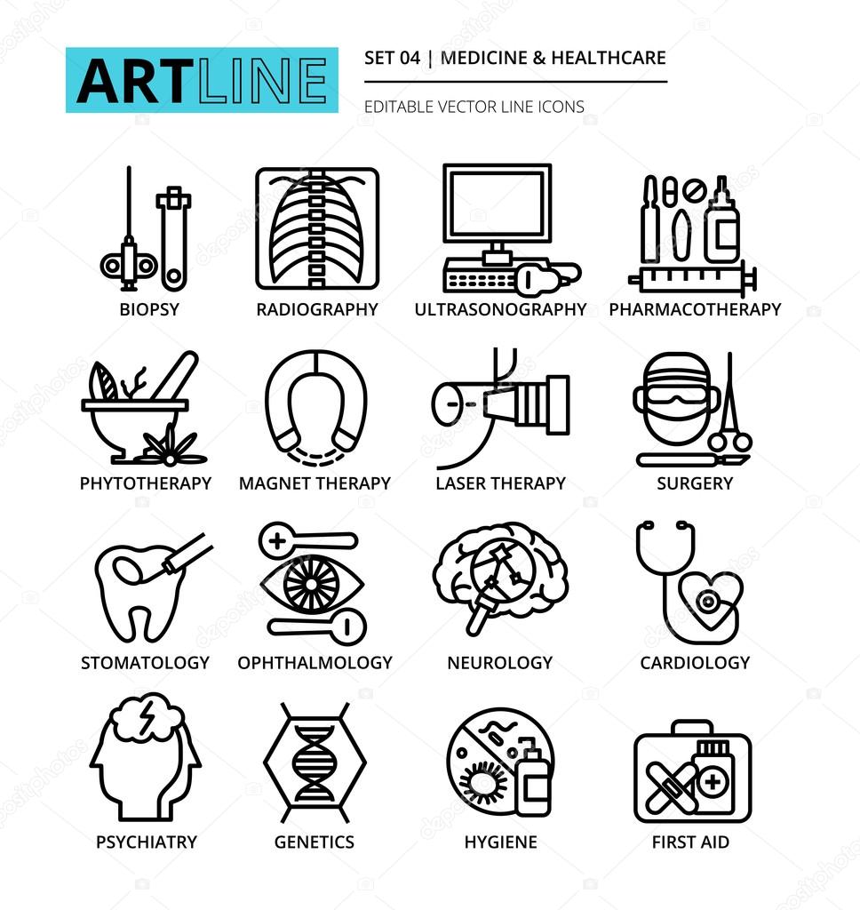 Set of medicine and healthcare icons