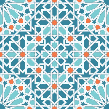 İslami Organik Kusursuz Desensiz Arkaplan EPS Vektörü