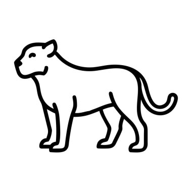 Kedi evcil hayvan çizgisi ikon vektörü. Hayvan köpek hayvan işareti. izole edilmiş çizgi simgesi siyah illüstrasyon