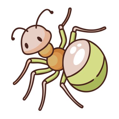 Çizgi film karıncalarının vektör çizimi