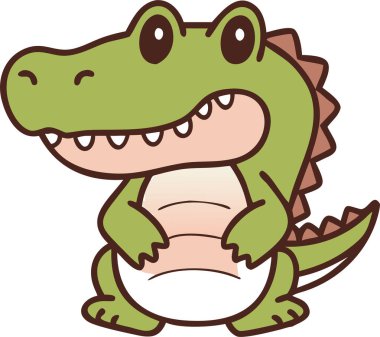 timsah vektörü, illüstrasyon, vektör