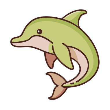 Yunus simgesi. Vektör çizim