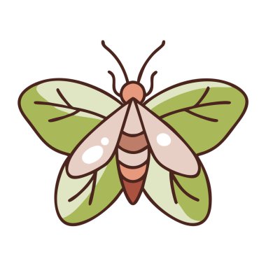 Kelebek renkli vektör simgesi