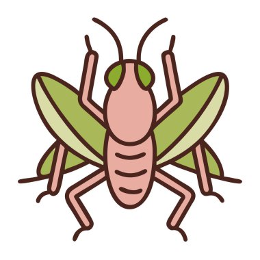 Böcek Simgesi, Vektör illüstrasyonu