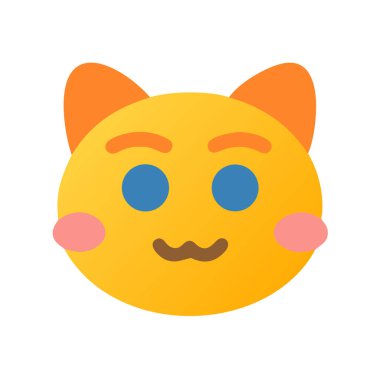 Yüz simgesi. Yüz ifadesi işareti. İfade simgesi. vektör illüstrasyonu