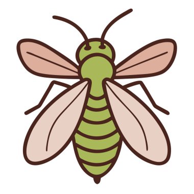 renk çizgisi çizen arı böceği simgesi