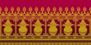 güzel grafik sari tasarımı ve bu sari tasarımı Hint stili ki bu tekstil moda endüstrisi için ve duvar kağıdı arkaplanı olarak kullanılabilir ve web sitesi bg bu stil Hindistan kökenlidir