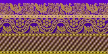 güzel grafik sari tasarımı ve bu sari tasarımı Hint stili ki bu tekstil moda endüstrisi için ve duvar kağıdı arkaplanı olarak kullanılabilir ve web sitesi bg bu stil Hindistan kökenlidir 