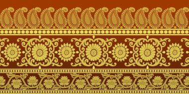 güzel grafik sari tasarımı ve bu sari tasarımı Hint stili ki bu tekstil moda endüstrisi için ve duvar kağıdı arkaplanı olarak kullanılabilir ve web sitesi bg bu stil Hindistan kökenlidir 