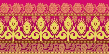 güzel grafik sari tasarımı ve bu sari tasarımı Hint stili ki bu tekstil moda endüstrisi için ve duvar kağıdı arkaplanı olarak kullanılabilir ve web sitesi bg bu stil Hindistan kökenlidir 