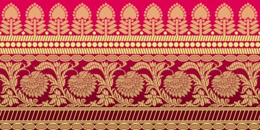 güzel grafik sari tasarımı ve bu sari tasarımı Hint stili ki bu tekstil moda endüstrisi için ve duvar kağıdı arkaplanı olarak kullanılabilir ve web sitesi bg bu stil Hindistan kökenlidir