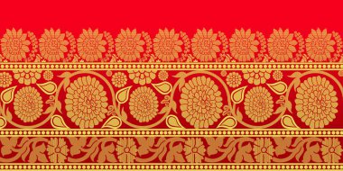 güzel grafik sari tasarımı ve bu sari tasarımı Hint stili ki bu tekstil moda endüstrisi için ve duvar kağıdı arkaplanı olarak kullanılabilir ve web sitesi bg bu stil Hindistan kökenlidir 