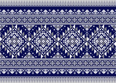 Her yerli piksel kumaştan esinlenilmiş güzel bir pikselsel desen. wayuu Afro-Afrikalı Amerikan yerlisi Güneydoğu Asya geleneksel tekstil Tayland ipeği deseni Avustralya ve Kolombiya kumaşı.