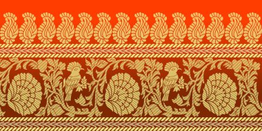 güzel grafik sari tasarımı ve bu sari tasarımı Hint stili ki bu tekstil moda endüstrisi için ve duvar kağıdı arkaplanı olarak kullanılabilir ve web sitesi bg bu stil Hindistan kökenlidir 