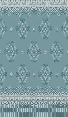 Her yerli piksel kumaştan esinlenilmiş güzel bir pikselsel desen. wayuu Afro-Afrikalı Amerikan yerlisi Güneydoğu Asya geleneksel tekstil Tayland ipeği deseni Avustralya ve Kolombiya kumaşı.