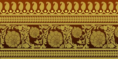 güzel grafik sari tasarımı ve bu sari tasarımı Hint stili ki bu tekstil moda endüstrisi için ve duvar kağıdı arkaplanı olarak kullanılabilir ve web sitesi bg bu stil Hindistan kökenlidir