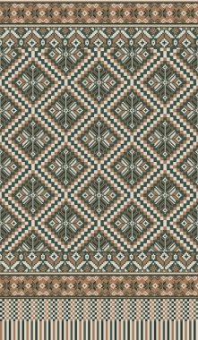 Her yerli piksel kumaştan esinlenilmiş güzel bir pikselsel desen. wayuu Afro-Afrikalı Amerikan yerlisi Güneydoğu Asya geleneksel tekstil Tayland ipeği deseni Avustralya ve Kolombiya kumaşı.