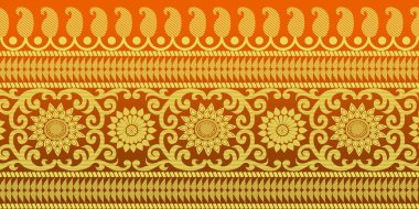 güzel grafik sari tasarımı ve bu sari tasarımı Hint stili ki bu tekstil moda endüstrisi için ve duvar kağıdı arkaplanı olarak kullanılabilir ve web sitesi bg bu stil Hindistan kökenlidir