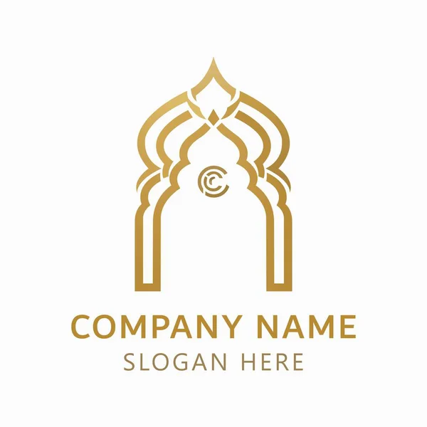 Zarif altın cami amblemi, İslami mimarinin özünü, karmaşık tasarımı ve kültürel önemi ile yakalıyor.