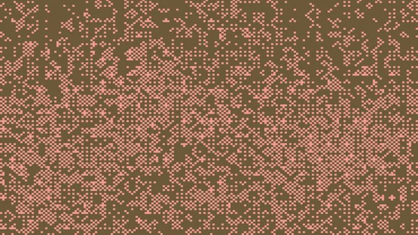 Toprak tonlarında pikselleştirilmiş dokusu olan soyut dijital gürültü deseni arkaplanı