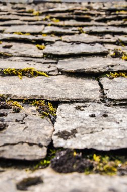 Taş çatı, Bibury, İngiltere 