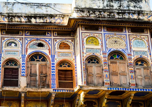 Antigua casa, Pushkar, Rajastán, India — Foto de Stock