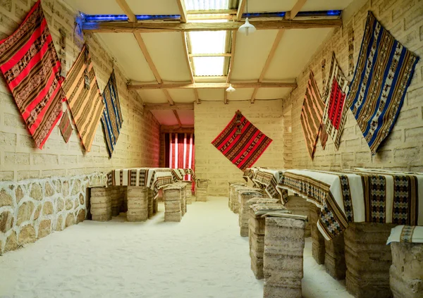 Tuz otel tuz çölünde Uyuni, Bolivya 
