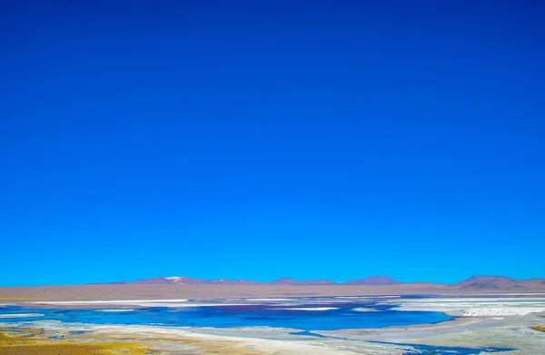 Czerwony laguny, Eduardo Avaroa andyjski fauny krajowej rezerwy, Boliwia — Zdjęcie stockowe