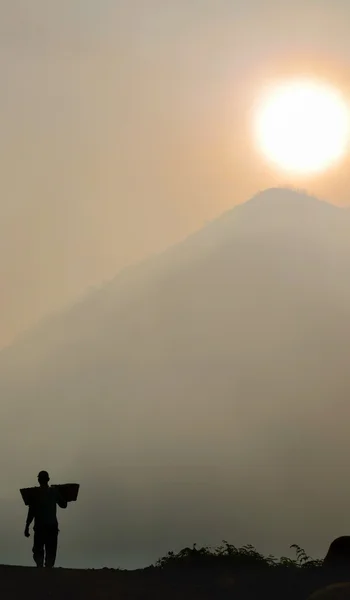 Ijen'de dağın, Doğu Java, Endonezya