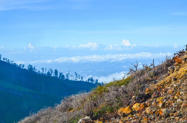 Montagna Ijen, Giava orientale, Indonesia — Foto Stock