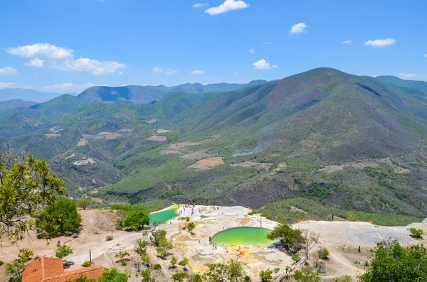 Hierve el Agua durumda Oaxaca, Meksika. 19 Mayıs