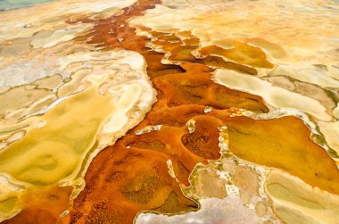 Thermal Mineral Spring Hierve el Agua, Oaxaca, Mexico. 9th May 2015