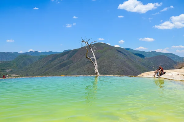 Hierve el Água no estado de Oaxaca, México. 19 de Maio — Fotografia de Stock