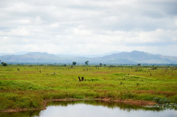 Scène rurale et campagne près de Battambang, Cambodge — Photo