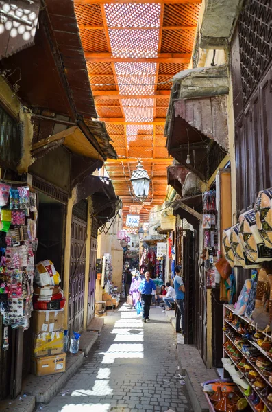 Fez, Marokko, 31. Mai 2012 - Alltag in der Medina von Fez — Stockfoto