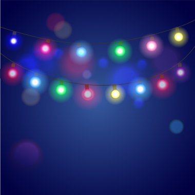 Noel ışıkları arka planı.