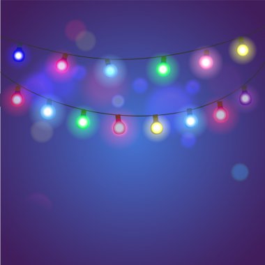 Noel ışıkları arka planı.