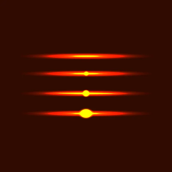 Luces abstractas líneas horizontales sobre fondo marrón ilustración vectorial . — Vector de stock