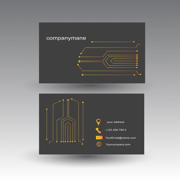 Carte de visite, design vectoriel — Image vectorielle